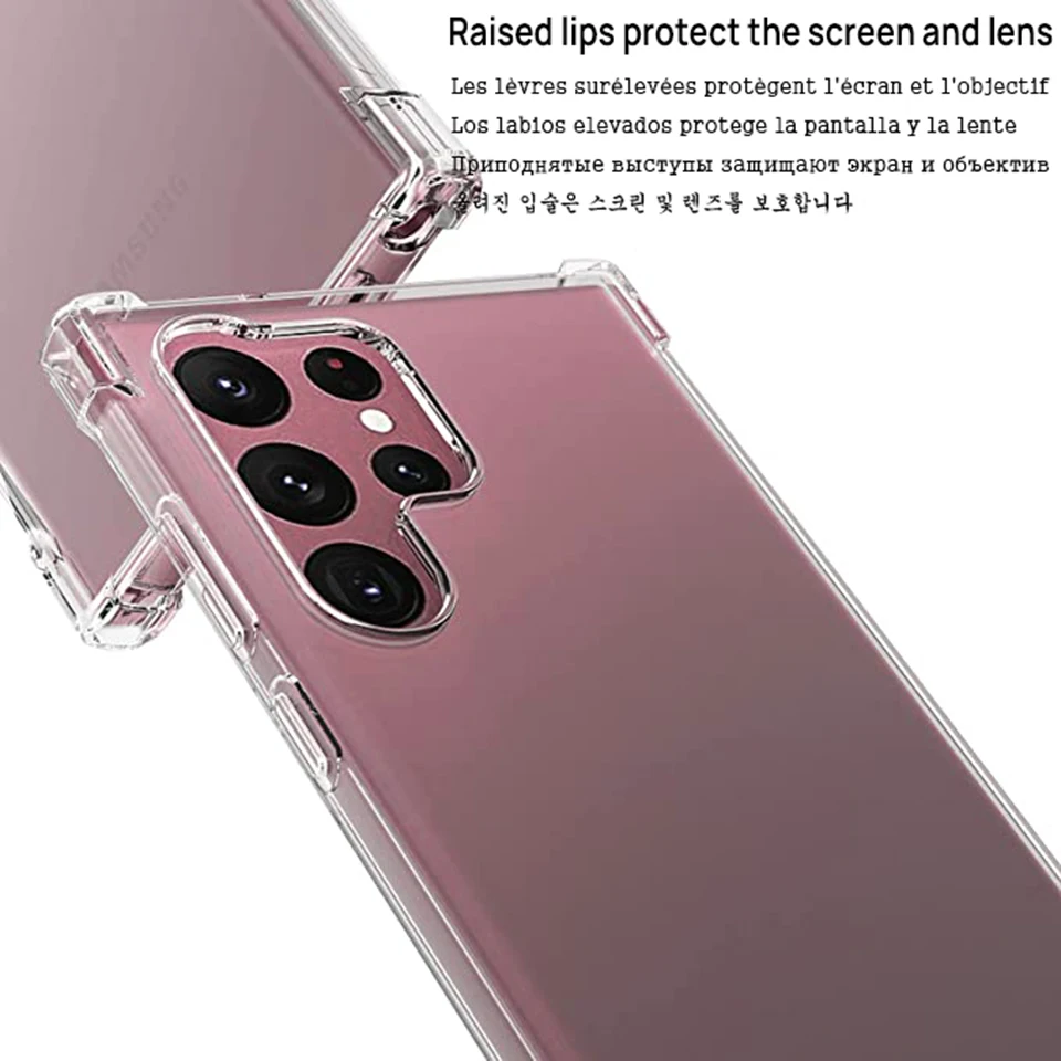 Funda De TPU Transparente Para XiaoMi RedMi Note 13 Pro + 12s 12 Plus 5G 11  11s 9s 10s 10 9 Max 8 7