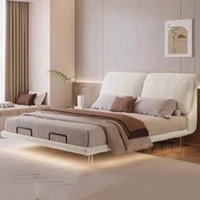 Lits électriques pour chambre à coucher, Support de jambes, Dressing, cadre français, têtes de lit, Double salon, accessoires pour maison matrimoniale 3