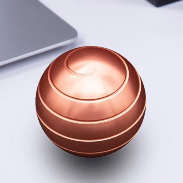 38mm Decompression Rotating Spherical Gyroscope Desktop Office Desk Fidget Toys Optical Illusion Flowing Finger Toys Adult Gifts 2