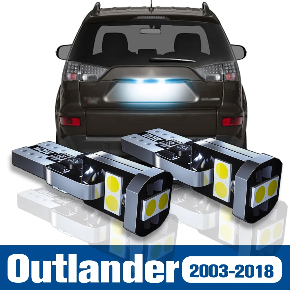 

2x LED License Plate Light Lamp Accessories Canbus For Mitsubishi Outlander 2003-2018 2010 2011 2012 2013 2014 2015 2016 2017
