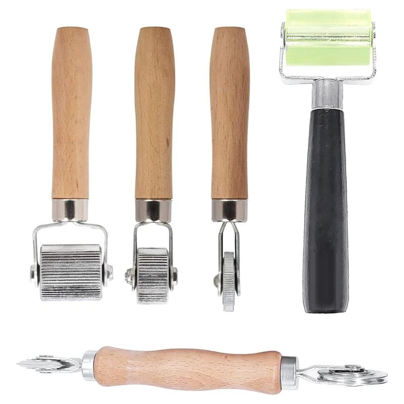Y67A-Sound Roller, Sound Deadener Roller Tool Car Sound Deadening Roller Deadener Set,Seam 5 Pcs