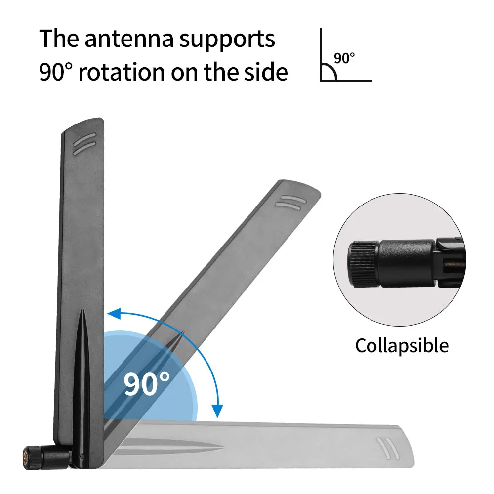 4G Antenna 2pcs High Gain 18dBi 700-2700MHz SMA Male for Wireless Network Card