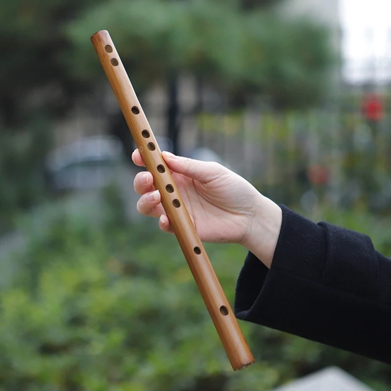 ABJX New Key Meibet Mini Piccolo Velvet Bag Tune Bamboo Flute National Musical Instrument Flute