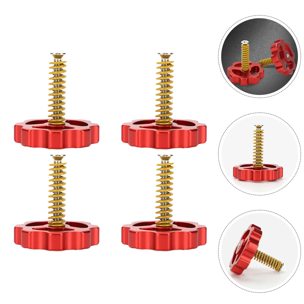 4 Pcs Component Hot Bed Leveling Assembly Accessories for Metal Compression Springs 4 pcs hot bed leveling assembly metal material die springs 3d printer abrazaderas screws for