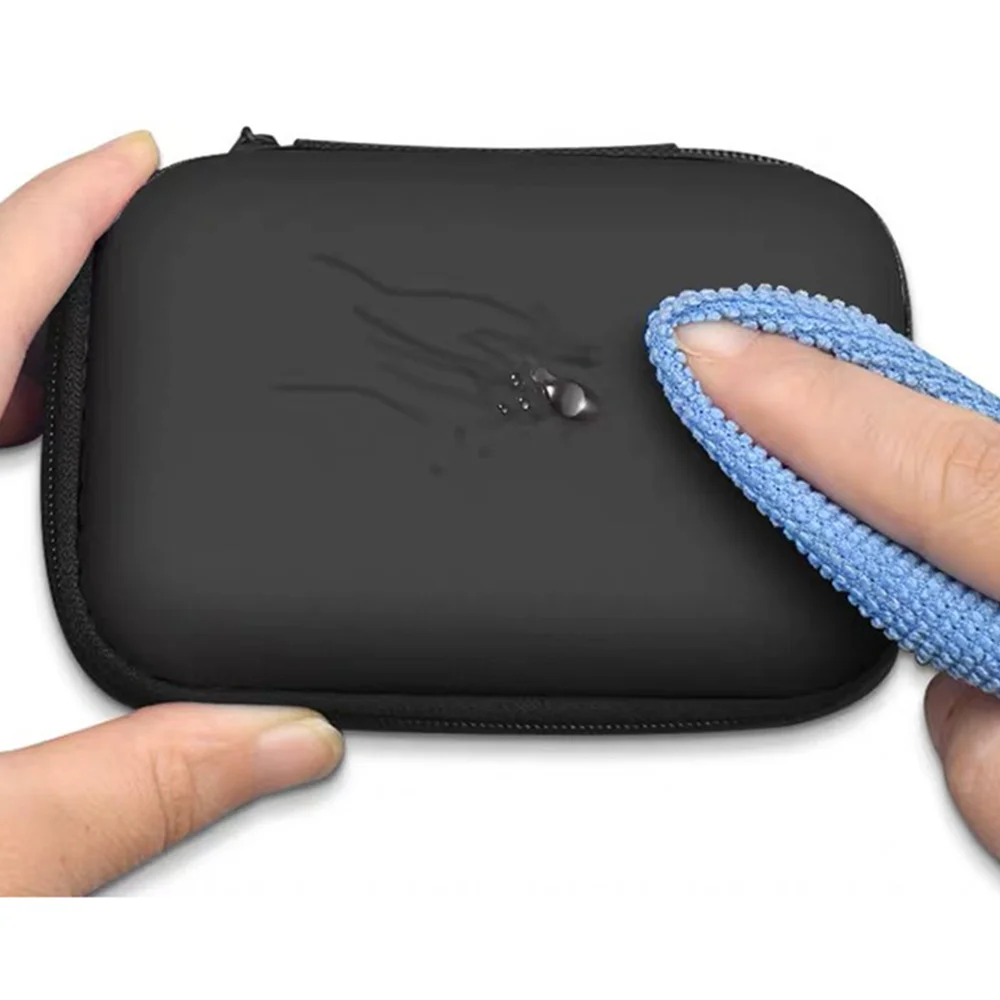 Borsa Organizer da Viaggio, Custodia Portatile Multifunzionale per Cavi, Caricabatterie, Disco Rigido, Auricolari, Nera - immagine 5