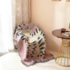 Textile City Ins Pink Girl Cat Pattern Throw Blanket Home Decorate Tapestry Sofa Cover Outdoor Camping Picnic Mat 130x160cm 6