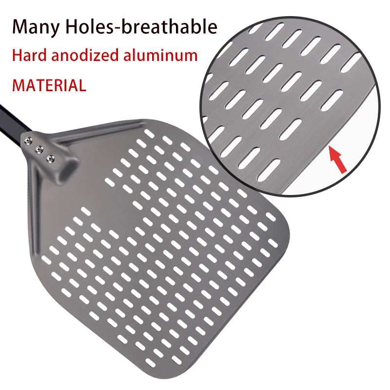 12 inches polearm Pizza Peel Aluminum Shovel With Paddle Pastry Baking Accessories baking tool KT281