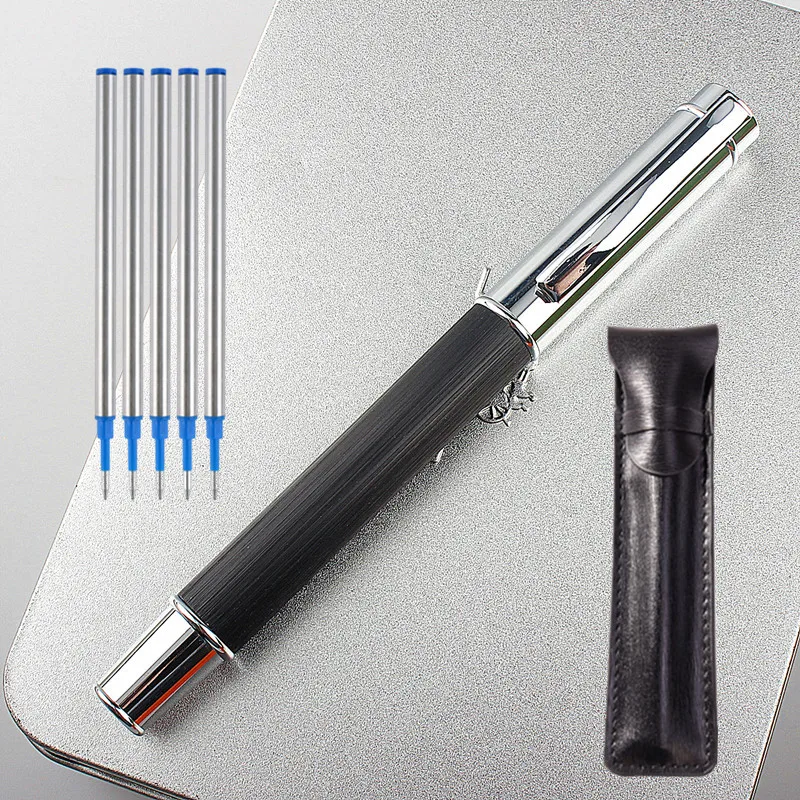 Luxury High Quality Metal wood Rollerball Pen Business Office Ballpoint Pen Stationery for School Personalized Gift Pens Writing