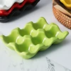 Six-compartment Egg Storage Tray Rectangular Ceramic Grid Egg Storage Oven Mold Refrigerator Storage Container Kitchen Utensils 3