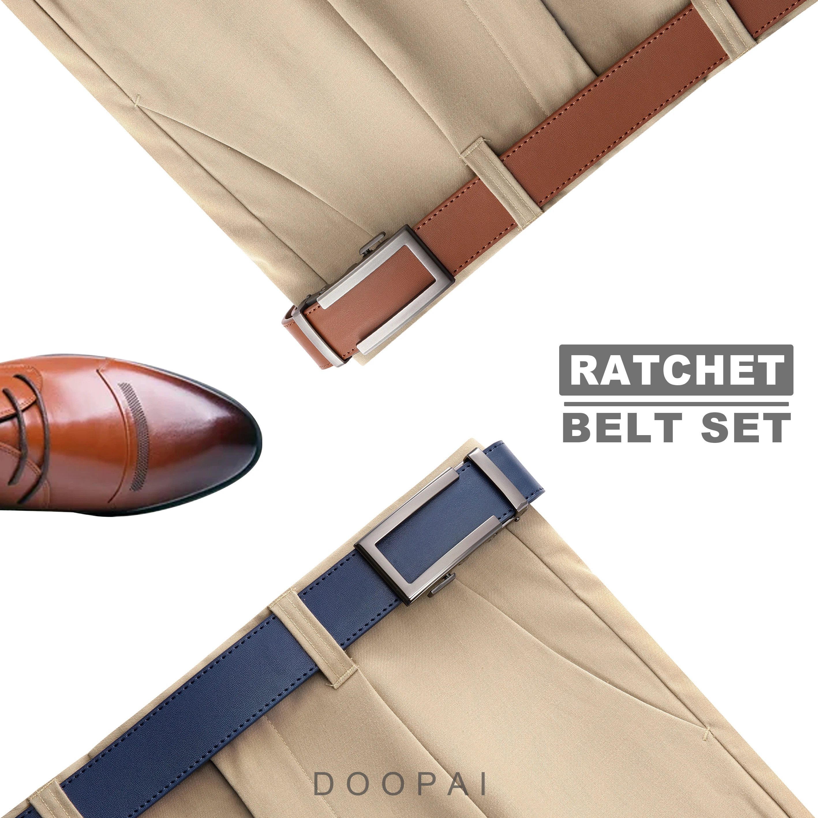 DOOPAI Neue Herren Gürtel Hohl Automatische Herren Gürtel Aus Echtem Leder Luxus Gürtel Für Männer Gürtel Männlich Strap Männlich Metall Automatische Schnalle – Detail 12