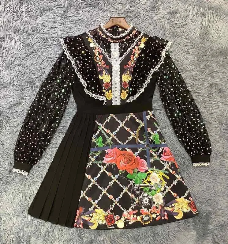 

High zc9872 quality New Fashion Women 2022 spring Dress Luxury European Design party style dress