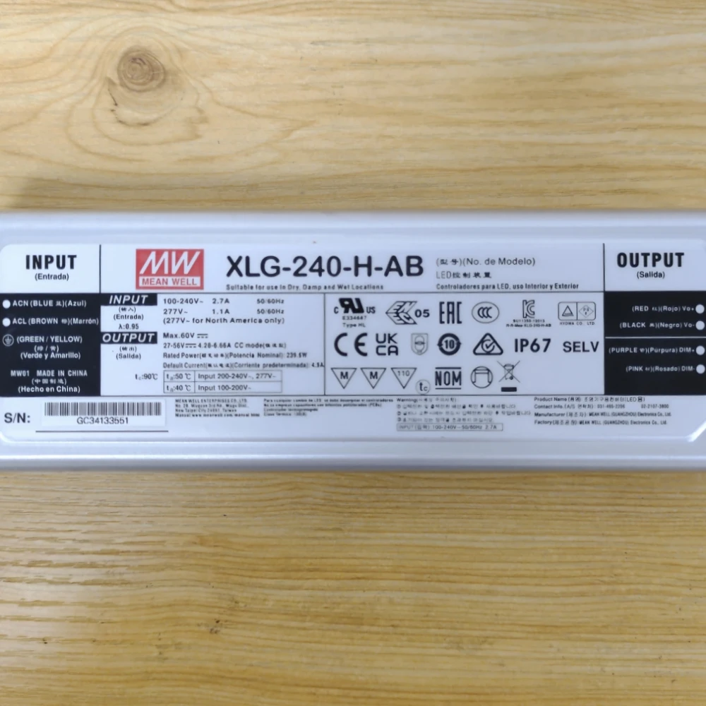 Description Picture 3 of item240W Meanwell Driver for QKWIN 240W Lamps