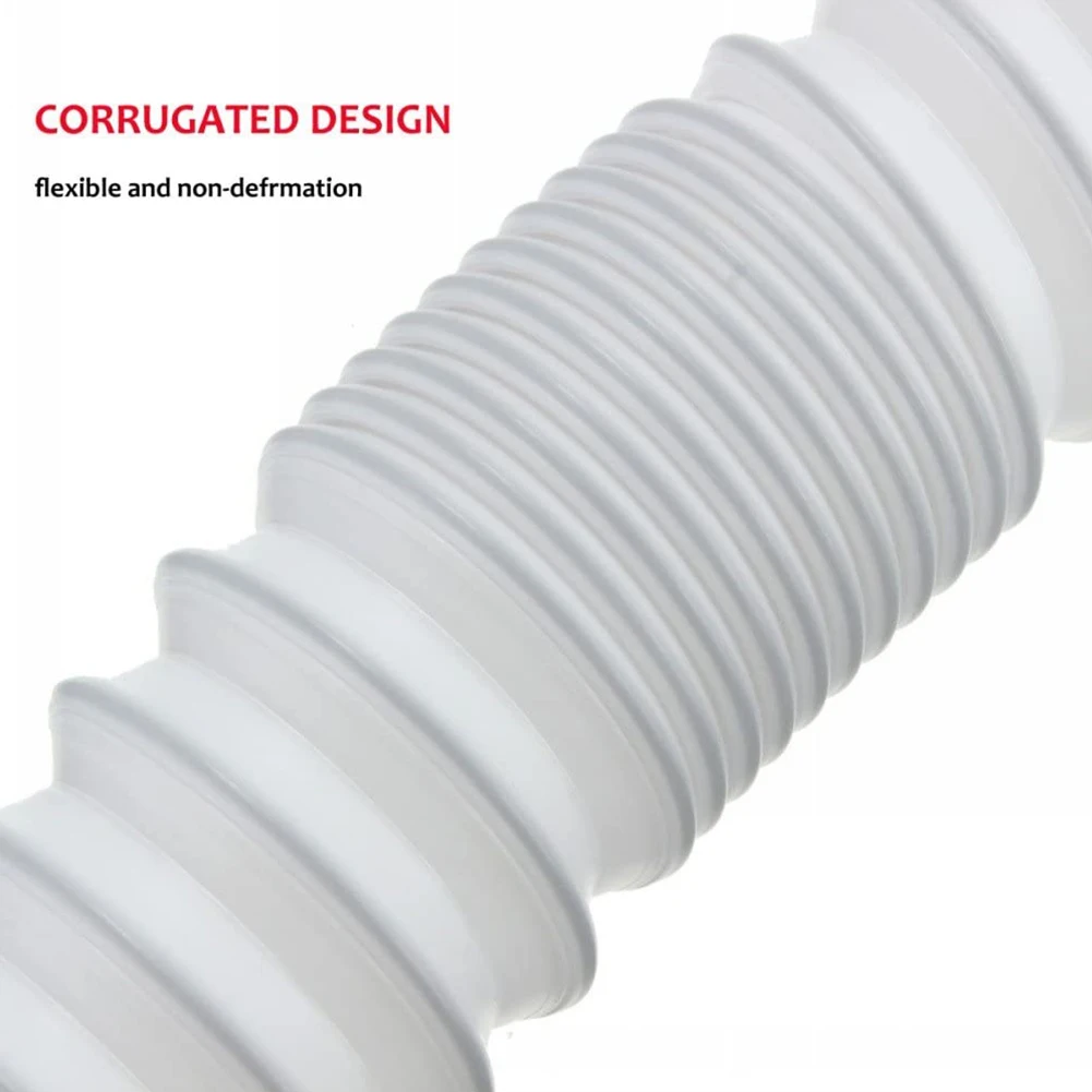 

34.5-78cm Waste Pipe Trap Connector Plastic Telescopic Tube Drain Hose Universal Bathroom Basin Shower Kitchen Sink Accessories