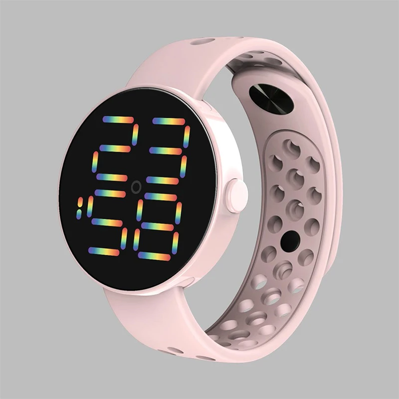 Reloj Digital LED inteligente para mujer, pulsera silicona transpirable, electrónica, a la moda, 2022| | - AliExpress