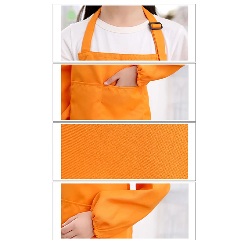 Children's Apron for Men and Women Painting Hat Anti-Fouling Sleeves Studio Calligraphy Handmade Class Three-Piece Set