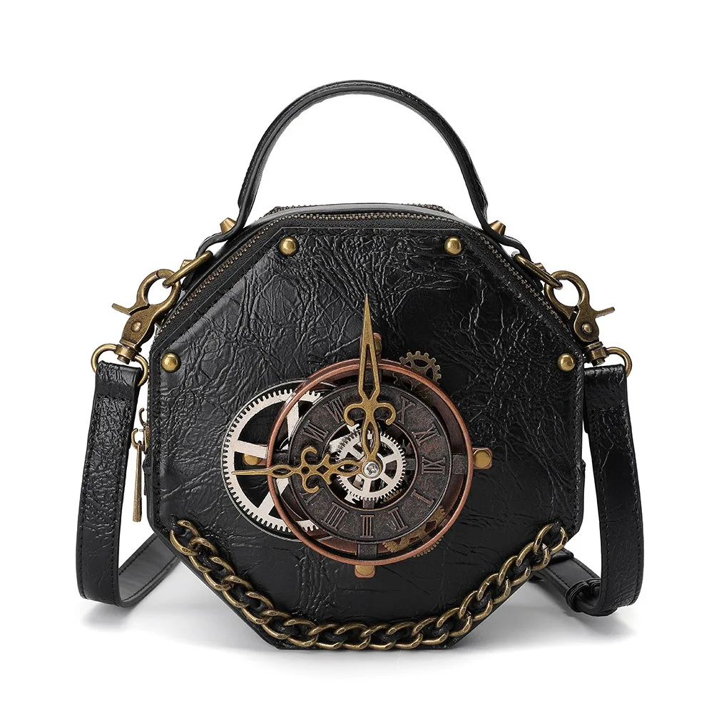 

Unique Women's Bag Europe And America Punk Industrial Retro Style Women's Single Shoulder Crossbody Bag Niche Satchel