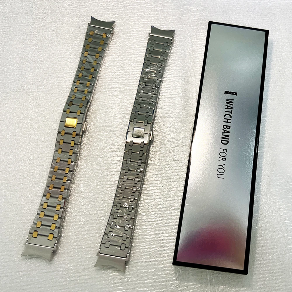 Correa 20mm AP Refit Metal Stainless Steel For Samsung Watch 6 5 44mm For Huawei Watch GT3 For Samsung Galaxy Watch 4/5pro Band