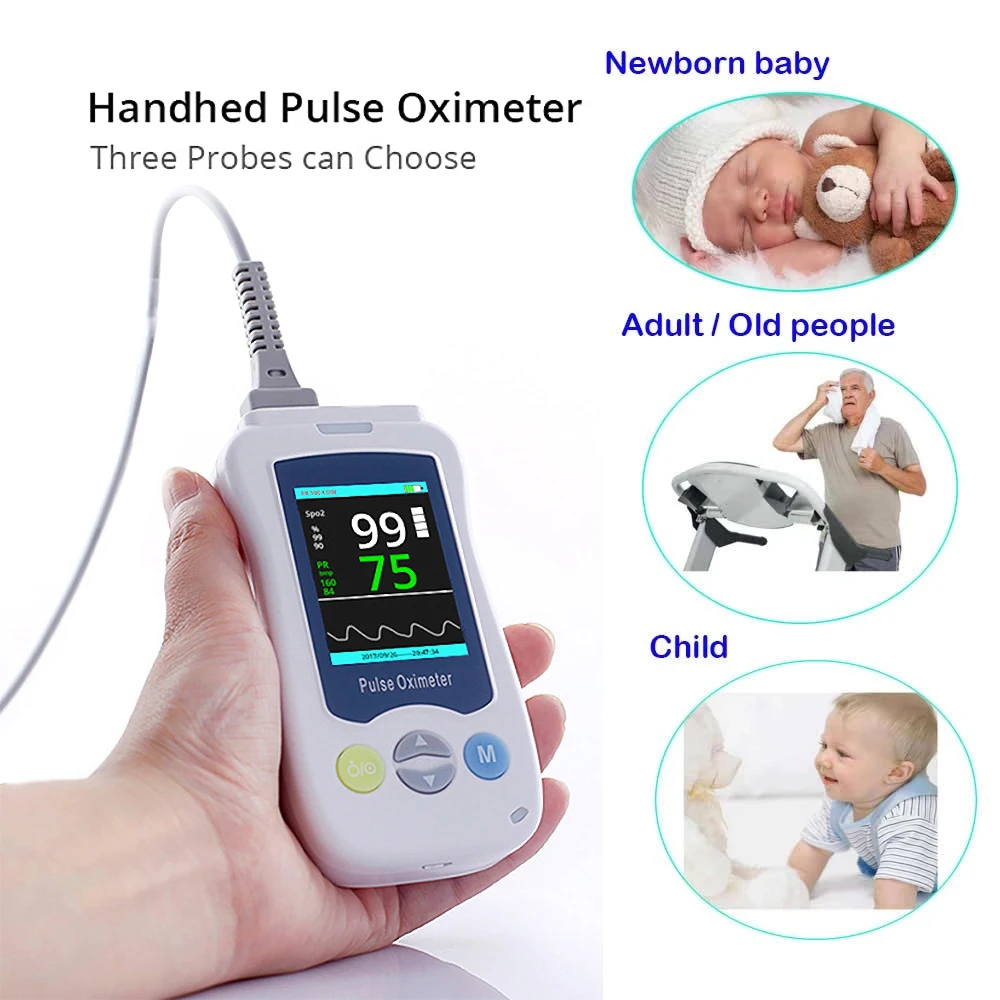 Medical Portable Handheld Pulse Oximeter For Adult Newborn Infant ...