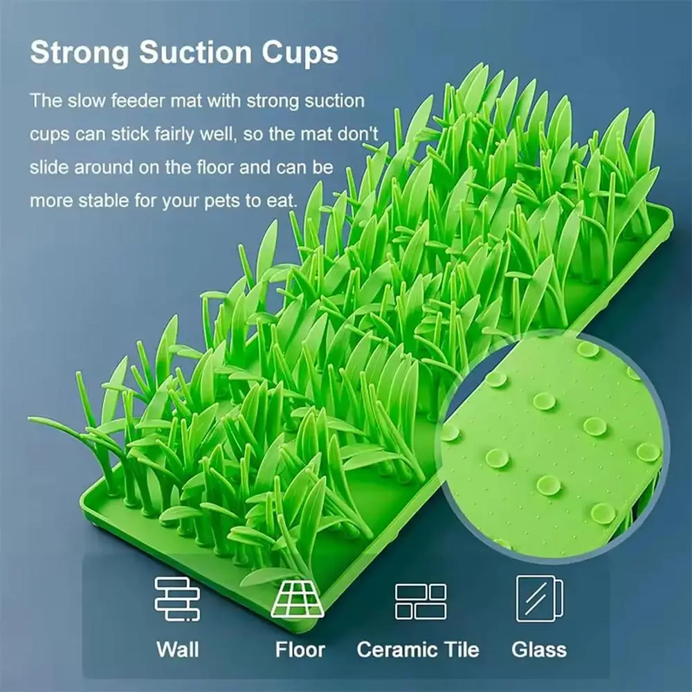 Pets slow feeder Silicone Grass - PeticaDeals