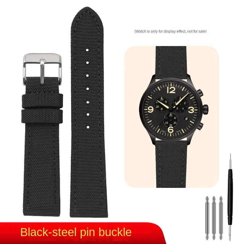 Versatile Nylon Leather Waterproof Canvas Wristband