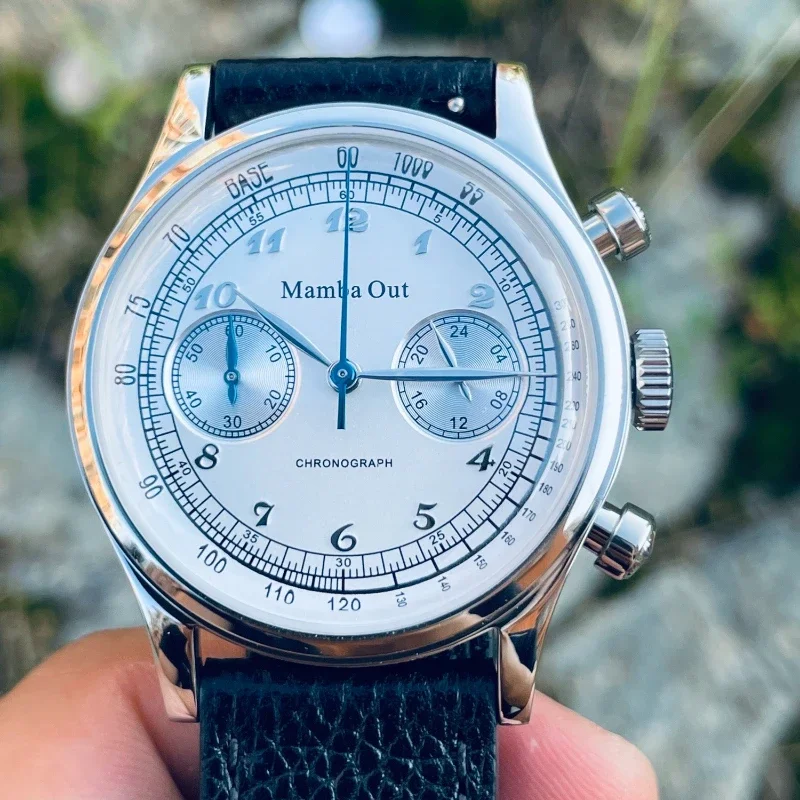 Orologi Da Polso Meccanici Da Uomo Flieger Cronografo Panda Quadrante Placcato Oro Puntatore Zaffiro In Acciaio Inossidabile Impermeabile Combinato Vk