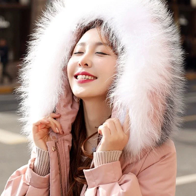 2023 New Women Down Jacket Winter Coat Female White Duck Down Hooded Outwear Loose Large Size Parkas Thick Warm Outcoat
