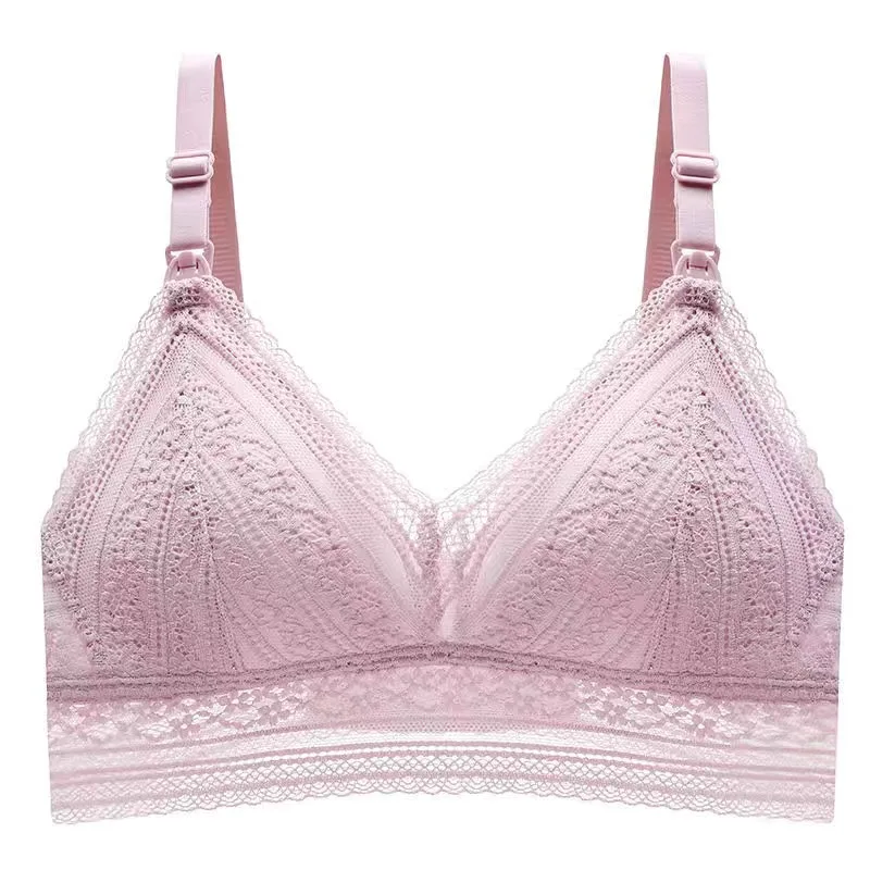 Lace Bra, Maternity & Nursing Special - nude pink