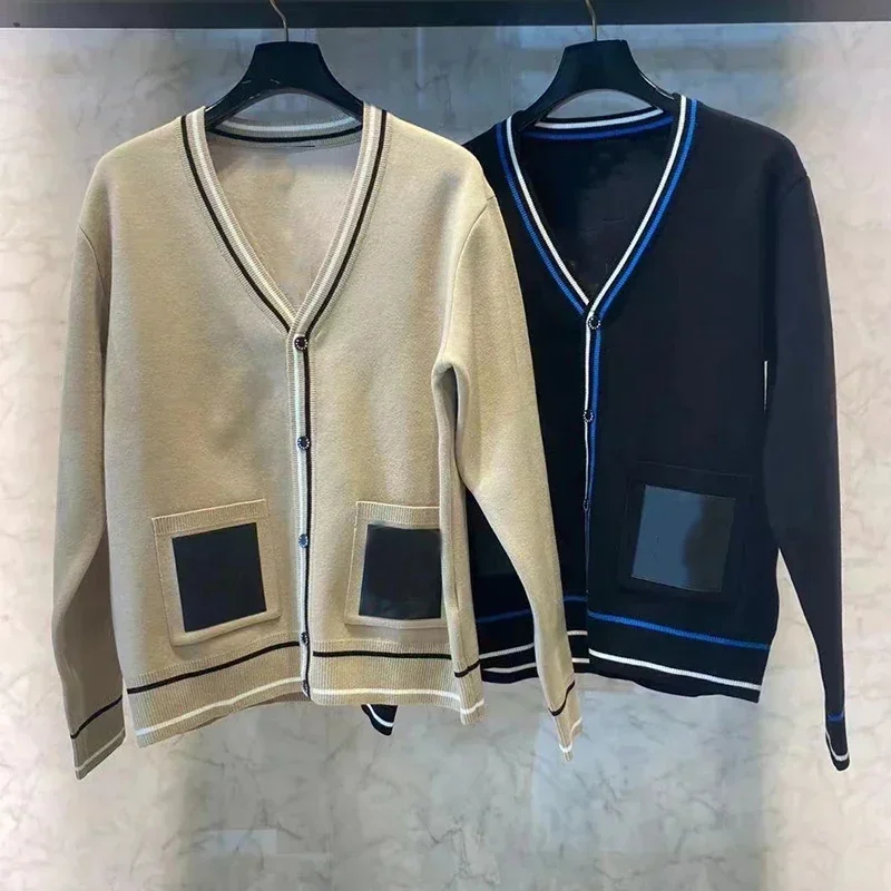 

Golf Clothing 24 Autumn/Winter New Men's Casual Loose Knitted Thick Cardigan Solid Color Coat Top