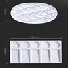 Imitation Porcelain Watercolor Palette Wavy Shape Easy To Clean Pigment Plate Chinese Painting Professional Art Tools 4