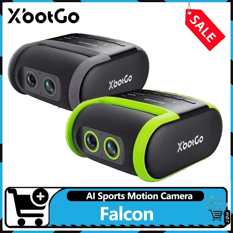 XbotGo Falcon 4K 예측형 AI 스포츠 모션 카메라, 축구 경기 선수 자동 추적 및 라이브 스트리밍 지원