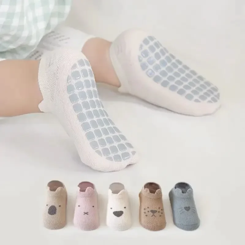 Baby Floor Spring and Summer Breathable Cotton Socks Cartoon Baby Non-slip  Children's Indoor Toddler Socks Wholesale