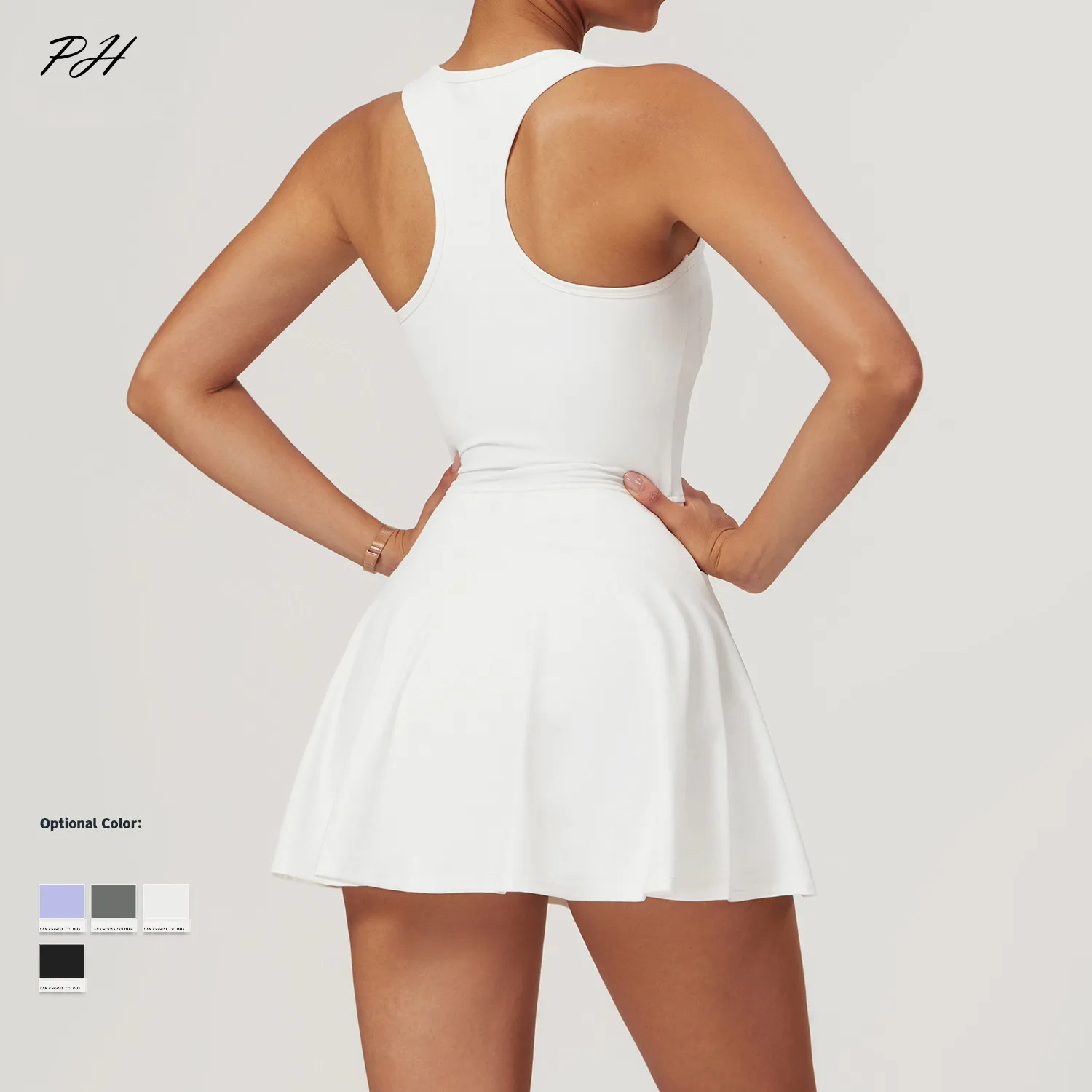 Women Golf Tennis Yoga Sport Skirts Zipper Leisure Running Fitness Sport Skirts Naked Anti Glare Sports Dress Summer New