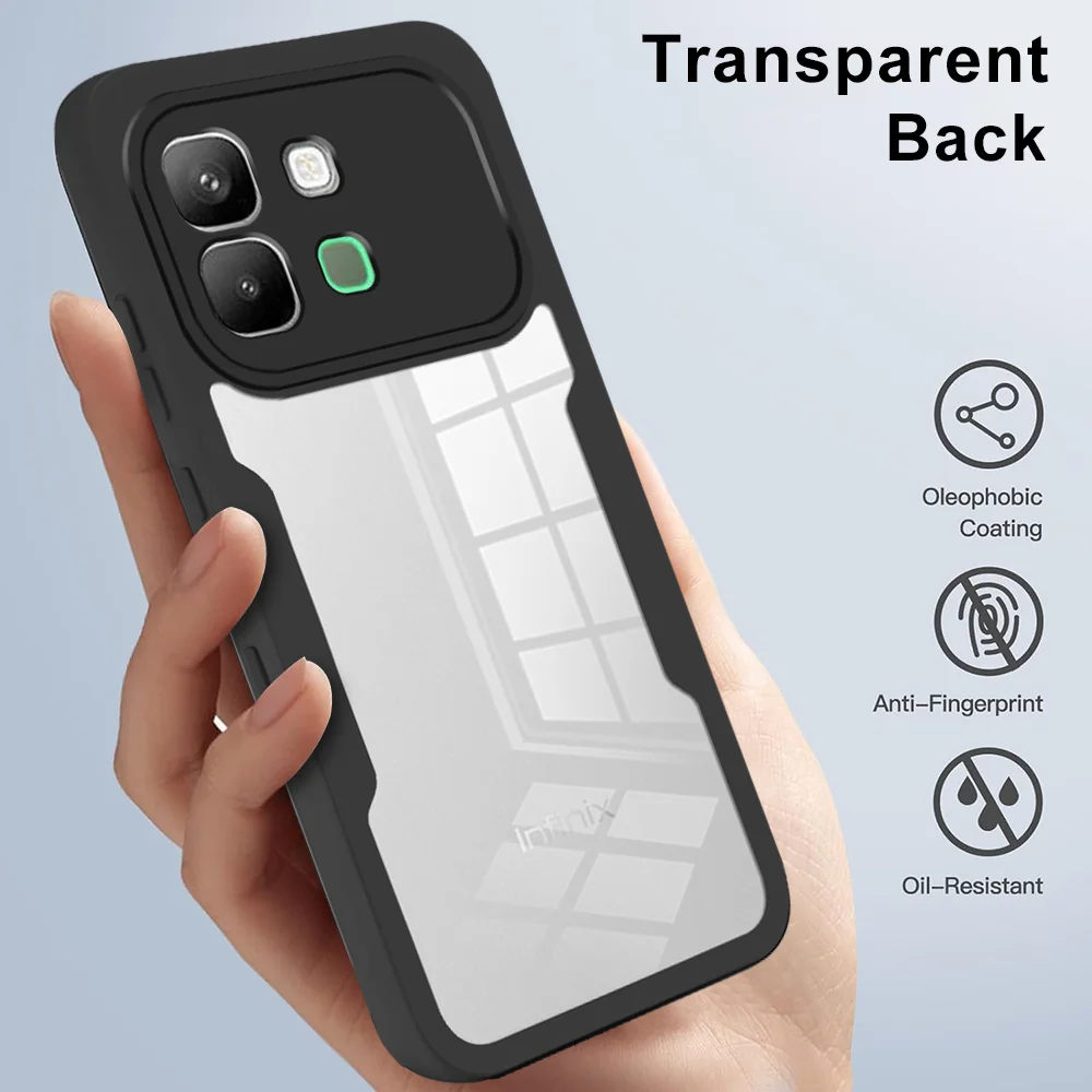 Transparent 360° Shockproof Full-Body Protective Case with TPU Bumper