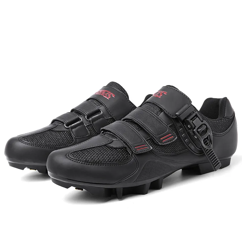 Men MTB Cycling Shoes New Mountain Footwear Racing Road Bicycle Flat Clit Sneaker Cleat Women Dirt Speed Route Bike Biking Spd 3