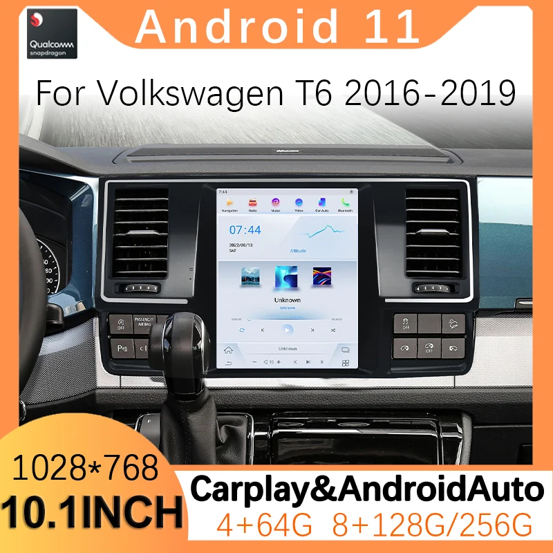 

Android 11 Screen For VW Volkswagen T5 T6 Multivan Caravelle California Transporter 2016-2019 Car GPS Multimedia Player CarPlay