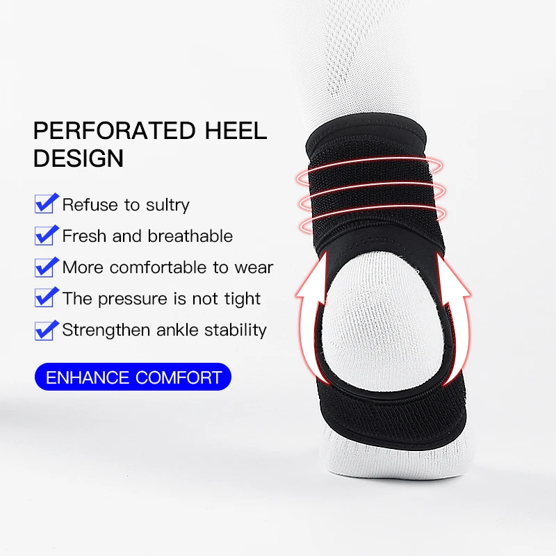 1Pcs Adjustable Compression Ankle Braces Support, Strong Ankle Sports Protection, Stabilize Ligaments-Eases Swelling Sprained