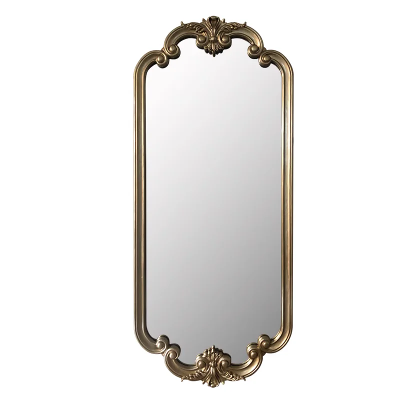 

French light luxury full-length mirror, art wall-mounted mirror, European clothing store dressing mirror