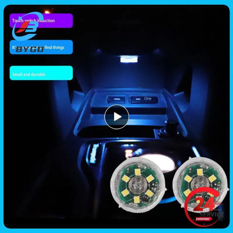 New Universal Car Mini Led Touch Switch Light Led Touch Sensor Book Lights Lampade Di Emergenza Rotonde Lampada Ambientale Per Interni Auto