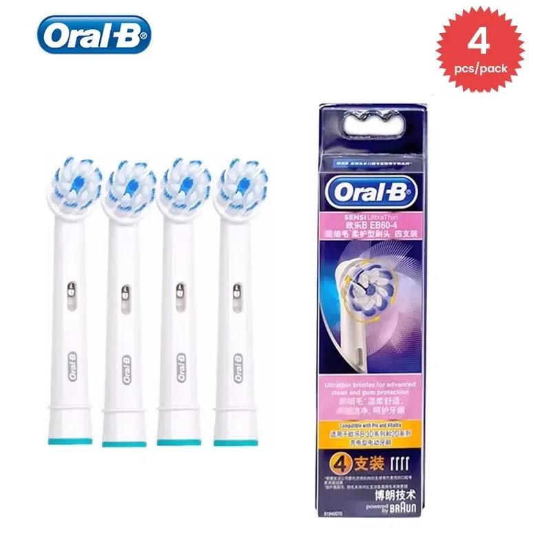 Oral B Sensitive Ultra Soft Bristle Brush Heads