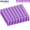 PKCELL 80PCS 3.6V 1/2AA 1200mAh Lithium Thionyl Chloride (Li-SOCL2) Battery for Water Meter 1