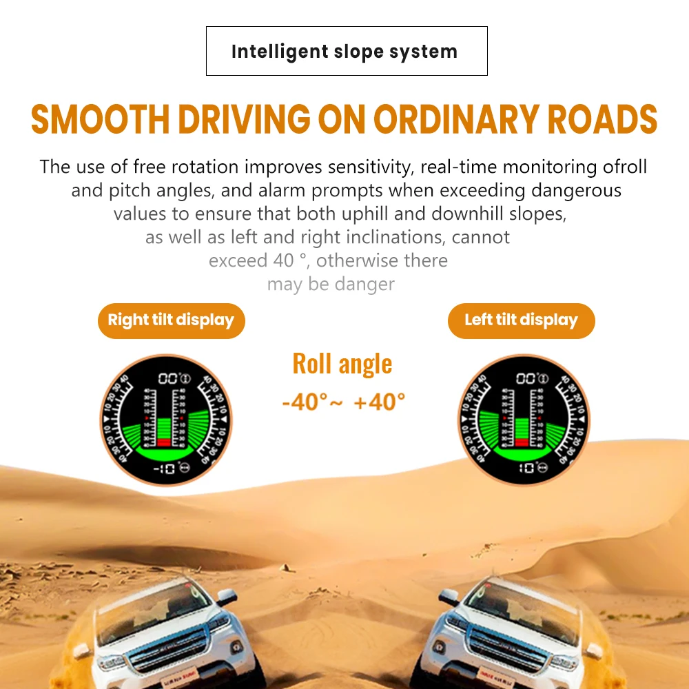 X91-WZ GPS TPMS 타이어 모니터 경사계 게이지 상단 시야각 경사계 디지털 자동차 나침반 과속 경보 자동차 속도계