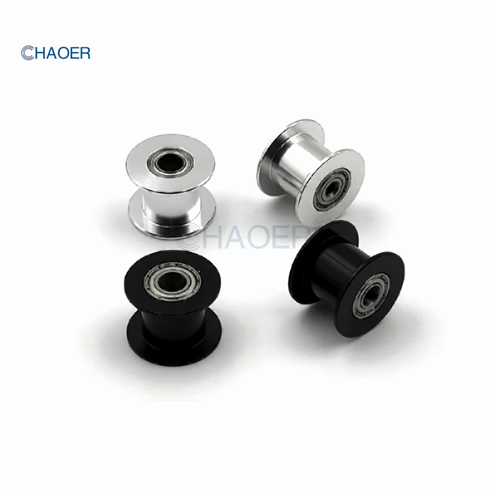 2GT 20 톱니 텐셔너 풀리 보어 3/4/5/6/8mm GT2 오픈 벨트 폭 6/9/10/15mm, 베어링 조정 가이드 아이들러 동기 휠