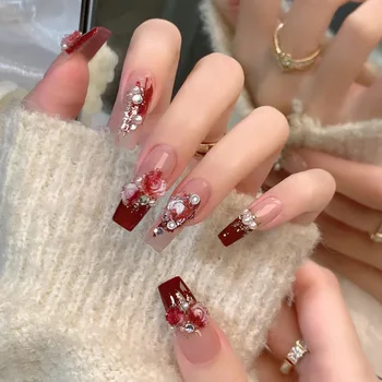 Red Rose Press Nails 1