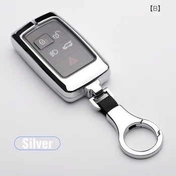 Metallo Car Key Caso Della Copertura Per Land Rover A9 Range Rover Sport 4Evoque Freelander 2 Discovery per Jaguar XE XJ XJL XF C-X16 Chitarra - Metallo Car Key Caso Della Copertura Per Land Rover A9 Range Rover Sport 4Evoque Freelander