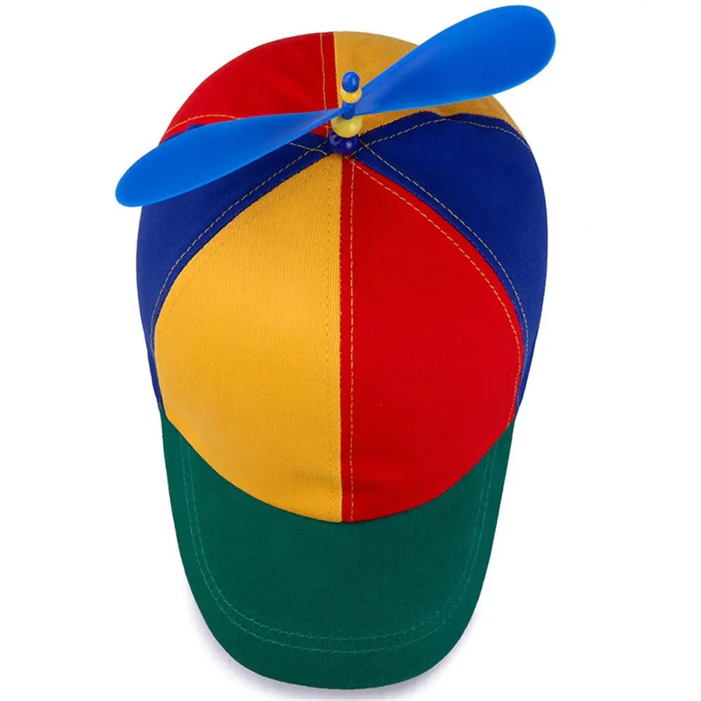 Rainbow Cotton Polyester Baseball Cap for Kids Adventure