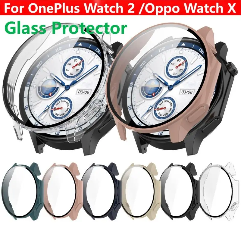 

Чехол из закаленного стекла для часов OnePlus Watch 2 / Oppo Watch X Samrt