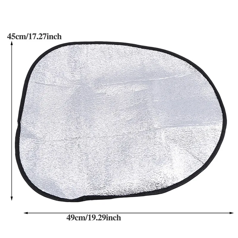 45x50cm Car Steering Wheel Anti-Heat Sun Shade Cover High Quality Silver Double Thick Sun-proof Anti-UV protect Parasol Shield car sunshade windshield sunshade windshield sun shade
