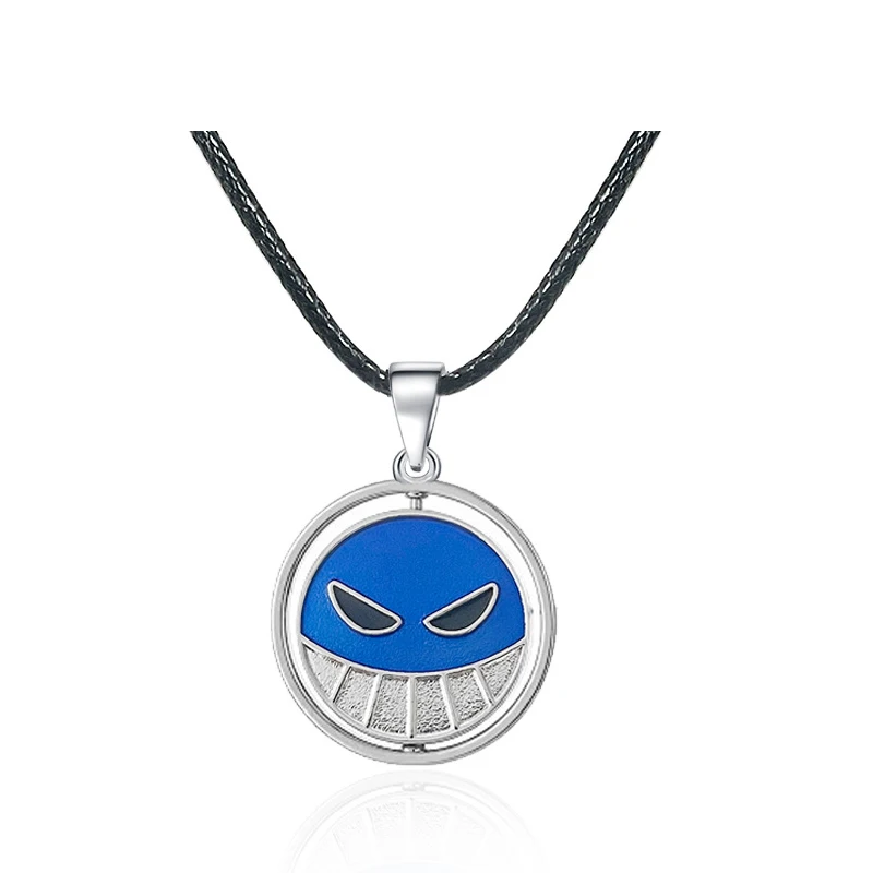 Collar de Anime clásico Portgas D Ace para Cosplay, pulsera con dijes, accesorios de joyería, regalo de colección para fanáticos