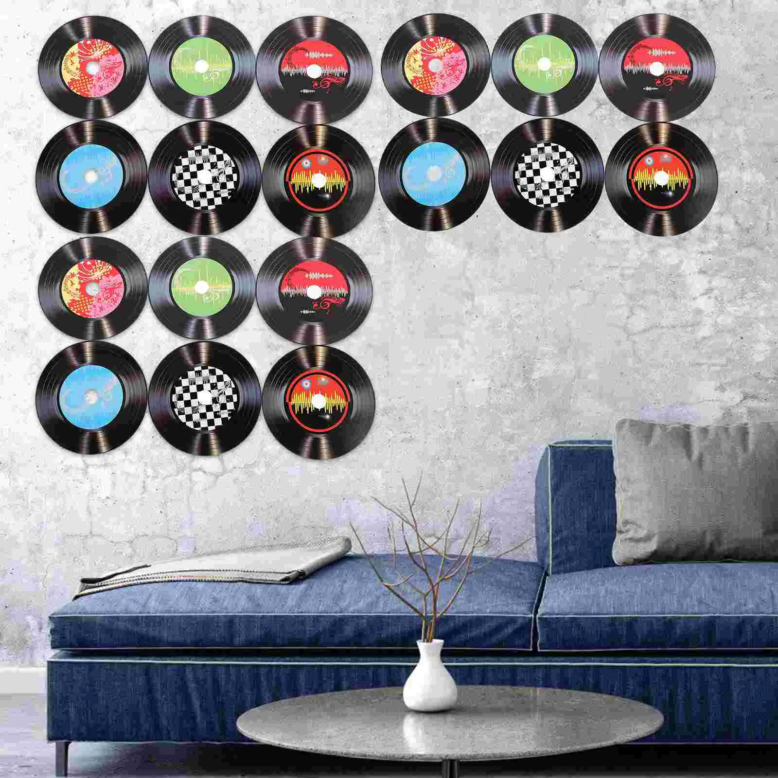 CD Records For Wall Disco Decoration Decorations Party Hanging Adorns Paper  Vinyl Retro Sign - AliExpress