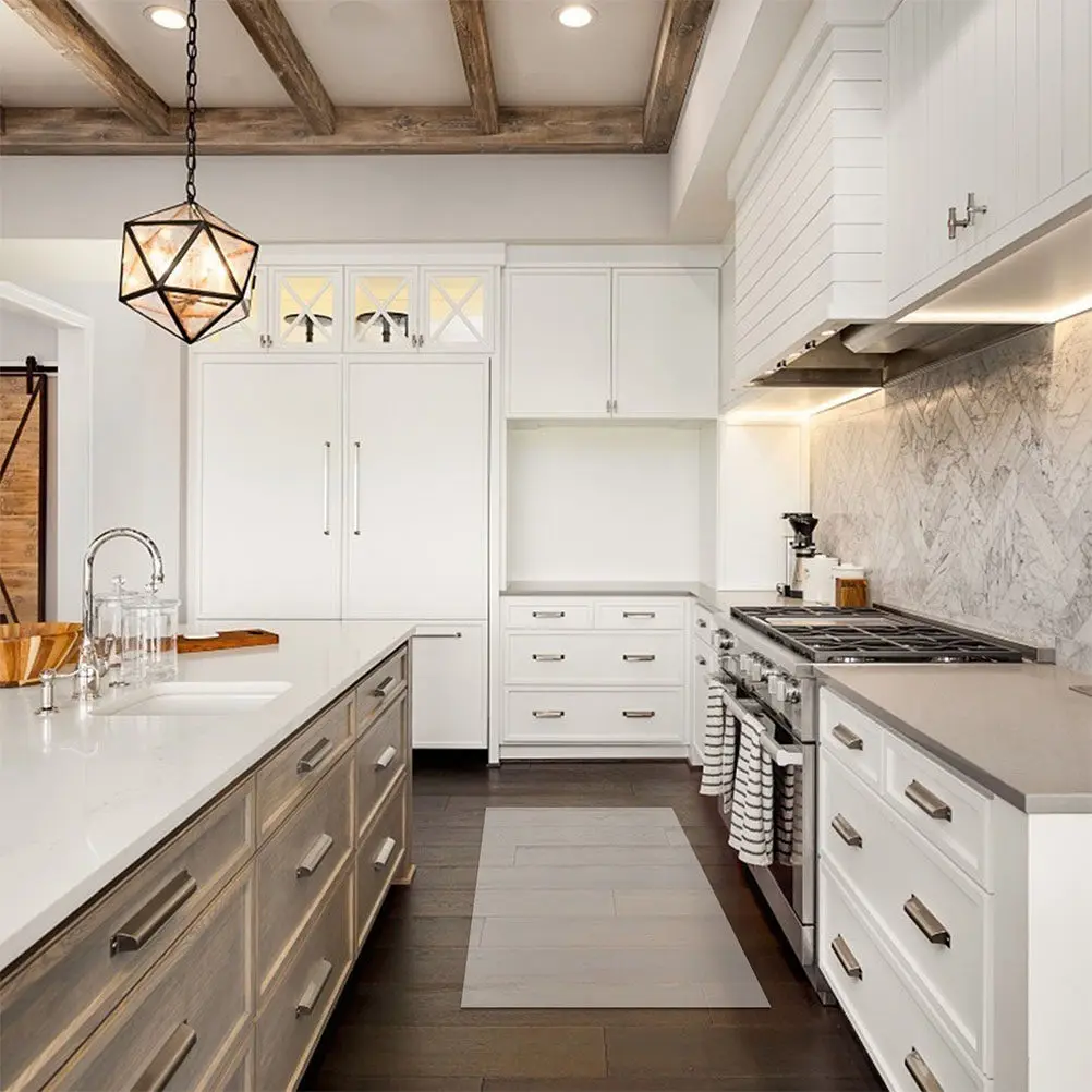 투명 PVC 바닥 보호 매트 (원목 바닥용) 러그 패드 카펫 보호대 미끄럼 방지 재사용 가능 사이즈 조절 가능 가정 사무실용